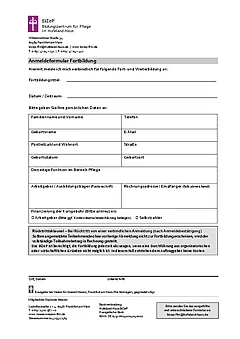 Download Anmeldeformular